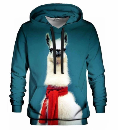 Printed hoodie Lama