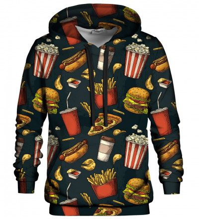 Printed hoodie Fast Food