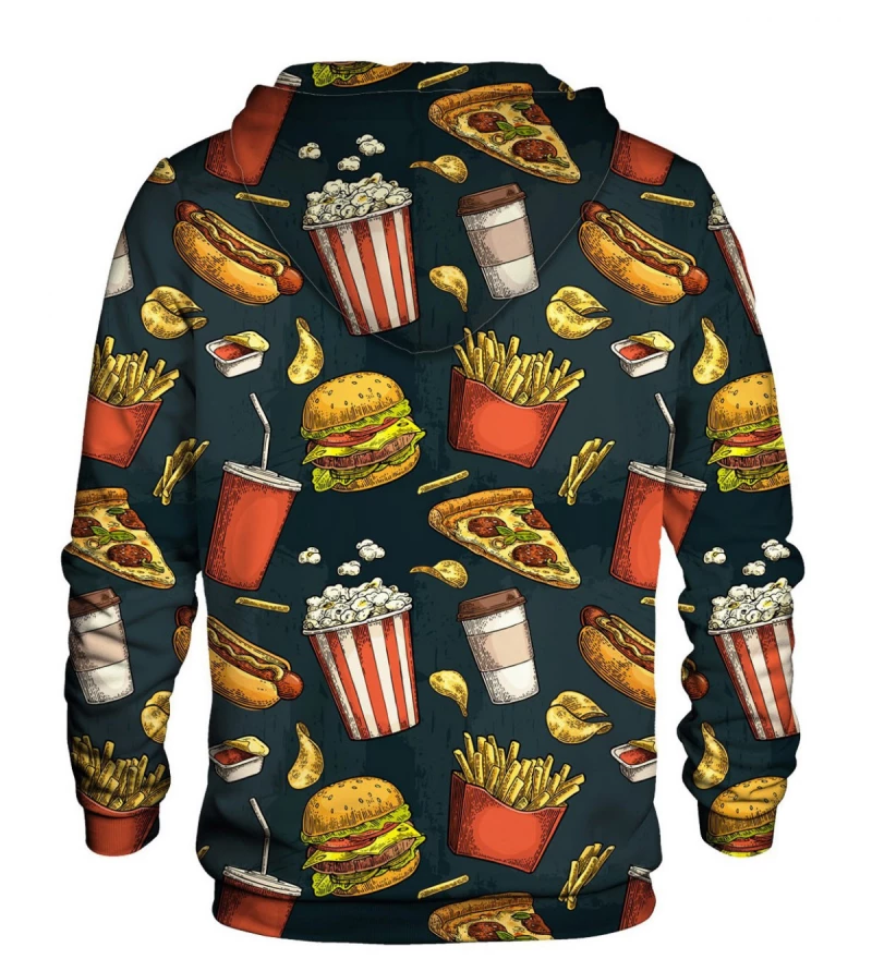 Printed hoodie Fast Food