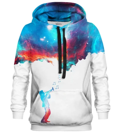 Printed hoodie Galaxy Music