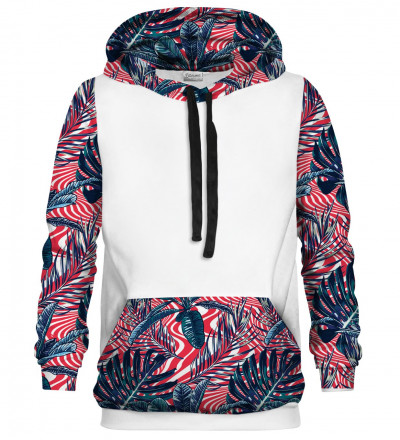Abstract Flowers cotton hoodie