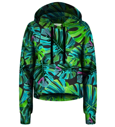 Tropical Colors cropped hoodie