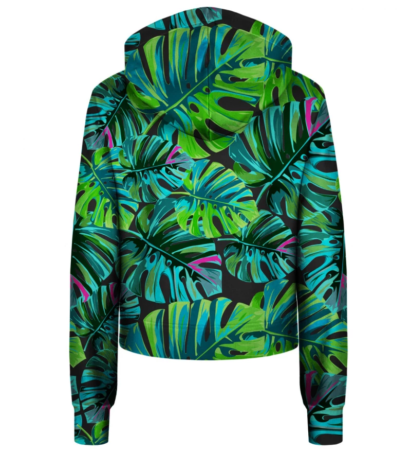 Crop hoodie Tropical colors