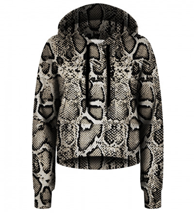 Crop hoodie Snake Skin