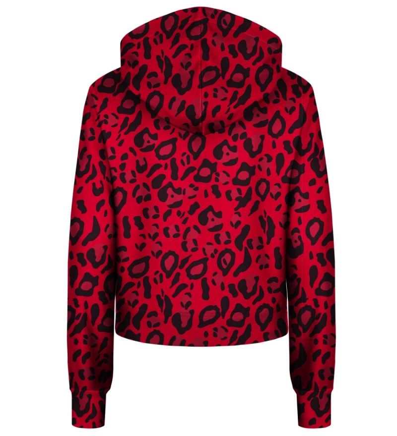 Red Skin cropped hoodie