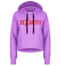 Sexactly cropped hoodie