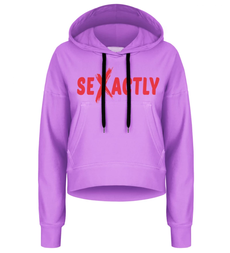 Sexactly cropped hoodie