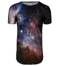 Purple Galaxy longline t-shirt