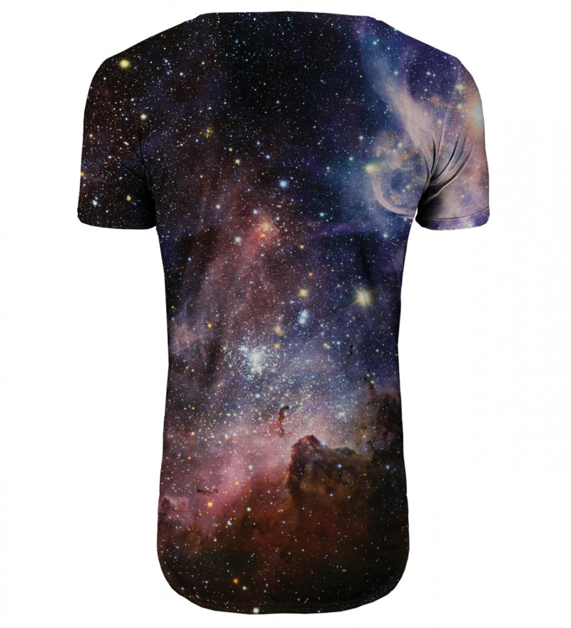 Purple Galaxy longline t-shirt
