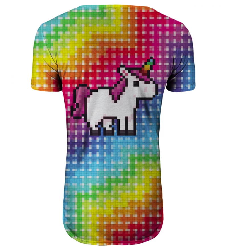 T-shirt long Pixel Unicorn