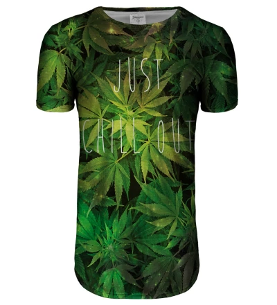 Przedłużany t-shirt Weed