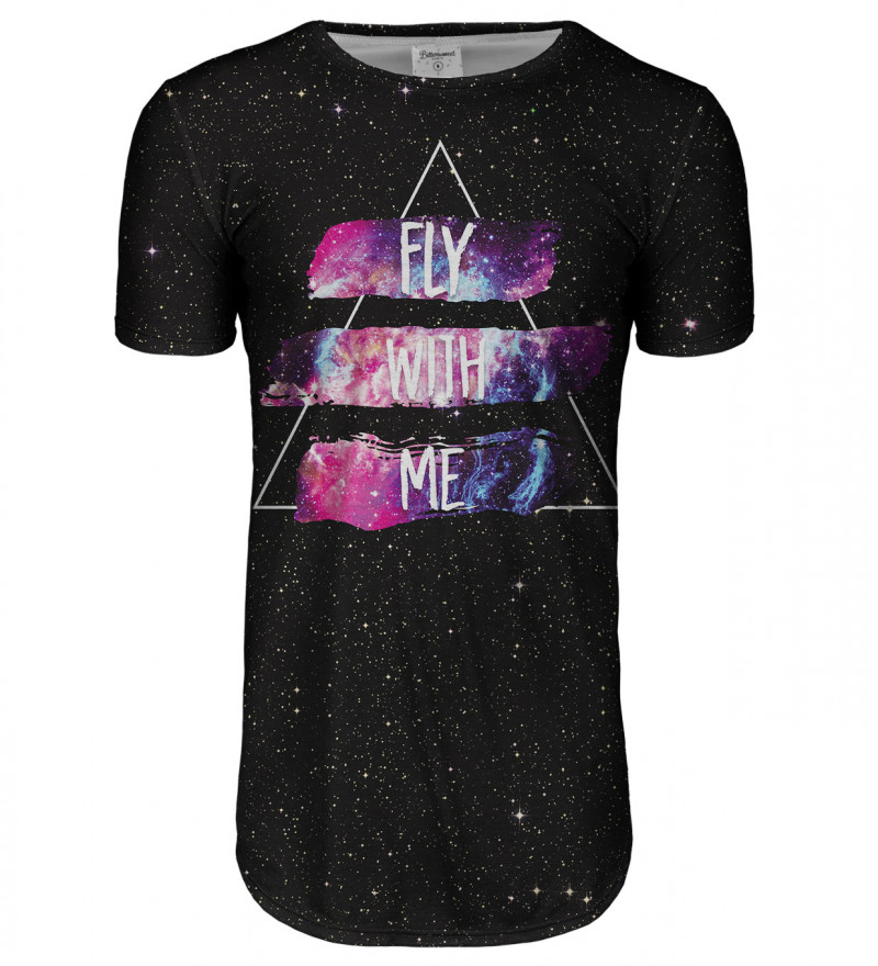 Przedłużany t-shirt Fly with me