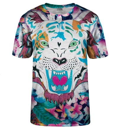 T-shirt Tigre à fleurs