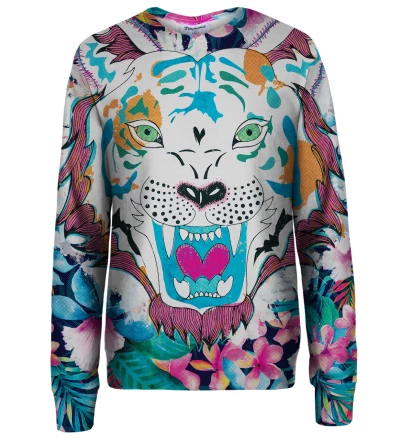 Flower Tiger womens sweatshirt