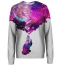 Galactic Wolf womens sweatshirt