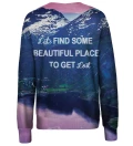 Get Lost womens sweatshirt