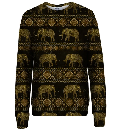 Sweatshirt femme Golden Elephants