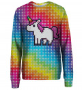 Pixel Unicorn womens sweatshirt
