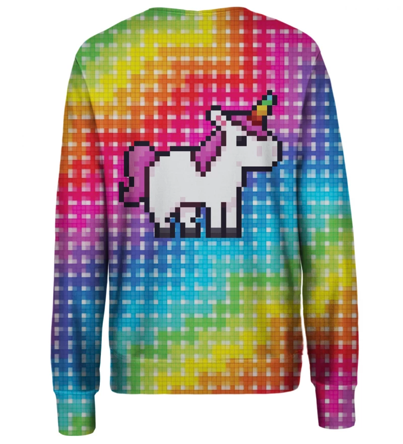 Pixel Unicorn womens sweatshirt