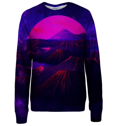 Purple Fuji womens sweatshirt