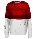 Sweatshirt femme rouge et blanc