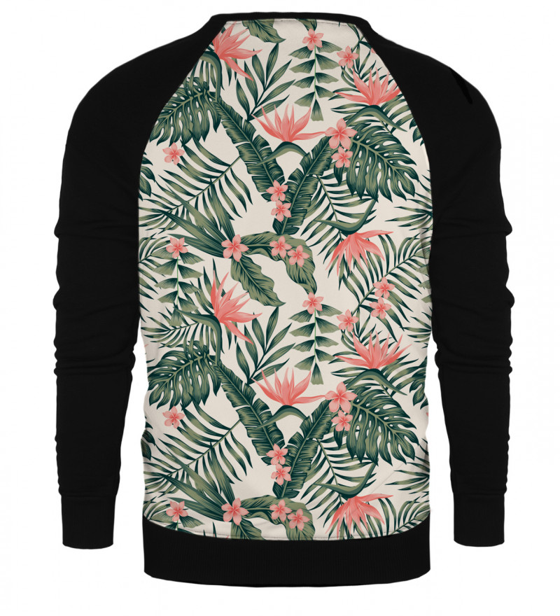 Jungle Flowers raglan sweatshirt