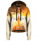 Reality cropped hoodie