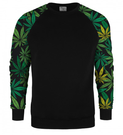 Typical Leaves raglan sweater