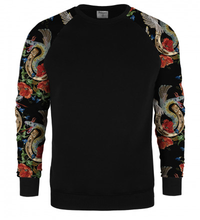 Snake raglan sweater