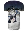 Cocaine Cat longline t-shirt
