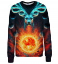 Celestial Fire womens sweatshirt, design by Jonas Jödicke - Jojoes Art