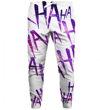 Just Hahaha Violet sweatpants