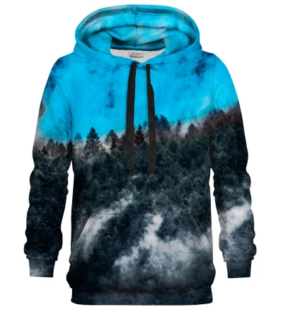 Printed Hoodie - Mighty Forest Blue