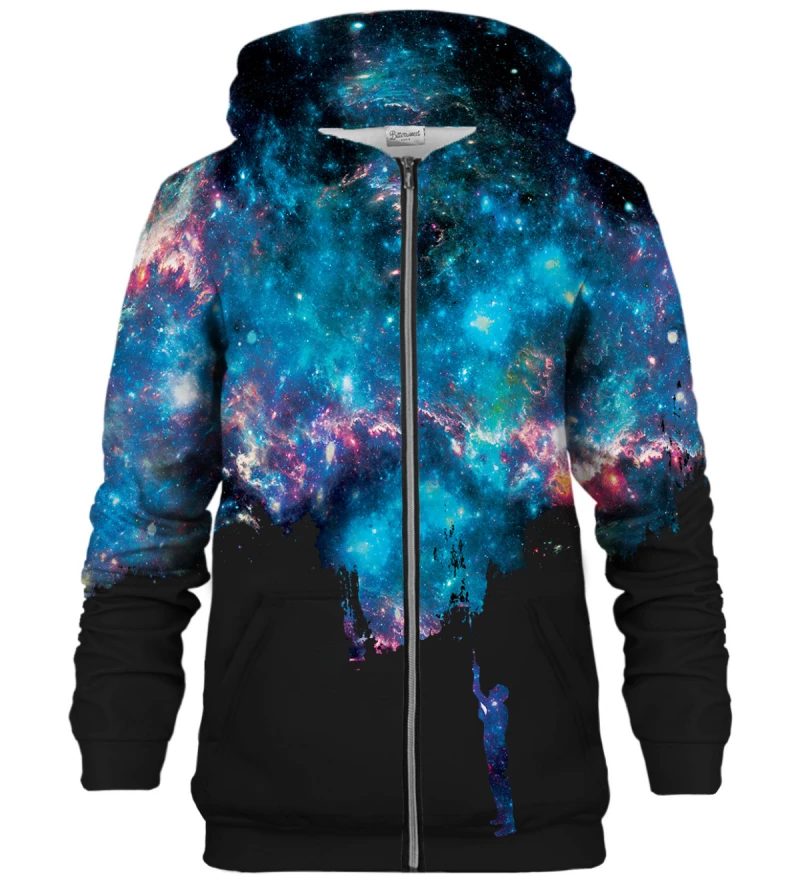 Another Painting Black zip up hoodie