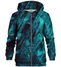 Blue Scratch zip up hoodie