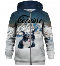 Cocaine Cat zip up hoodie