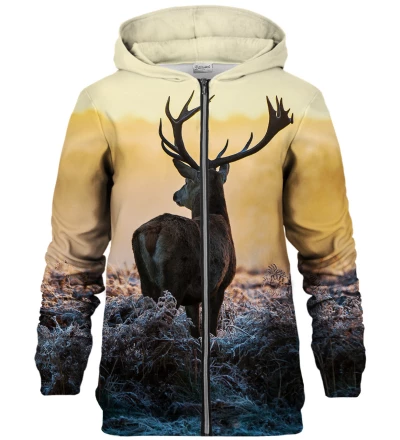 Deer zip up hoodie