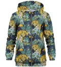 Jungle Tiger zip up hoodie