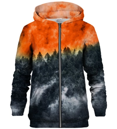 Mighty Forest Orange zip up hoodie