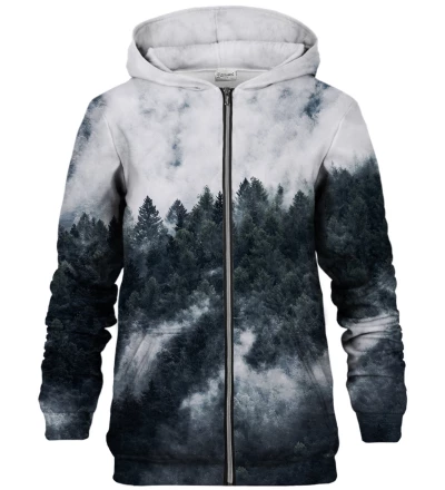 Mighty Forest Grey zip up hoodie
