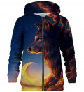 Night Guardian zip up hoodie, design by Jonas Jödicke - Jojoes Art