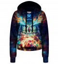 Aurowla cropped hoodie without pocket, design by Jonas Jödicke - Jojoes Art