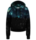Dark Jungle cropped hoodie without pocket