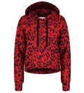 Red Skin cropped hoodie without pocket