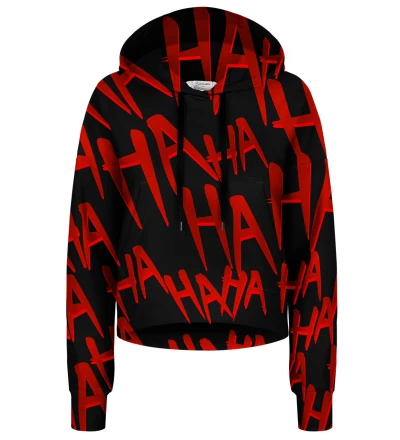 Crop hoodie Just Hahaha