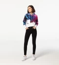 Painter cropped hoodie without pocket