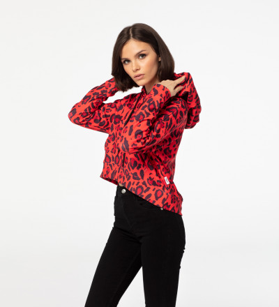 Crop hoodie Red Skin