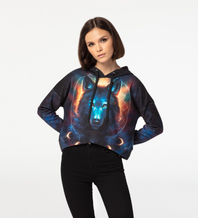 Dream Catcher cropped hoodie without pocket