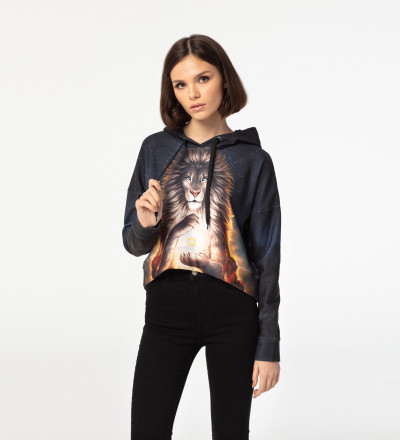 Crop hoodie bez kieszeni Soul Keeper