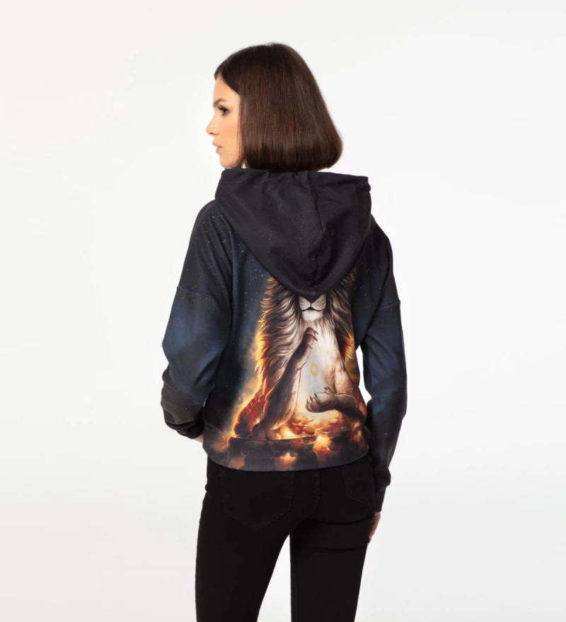 Soul Keeper cropped hoodie without pocket